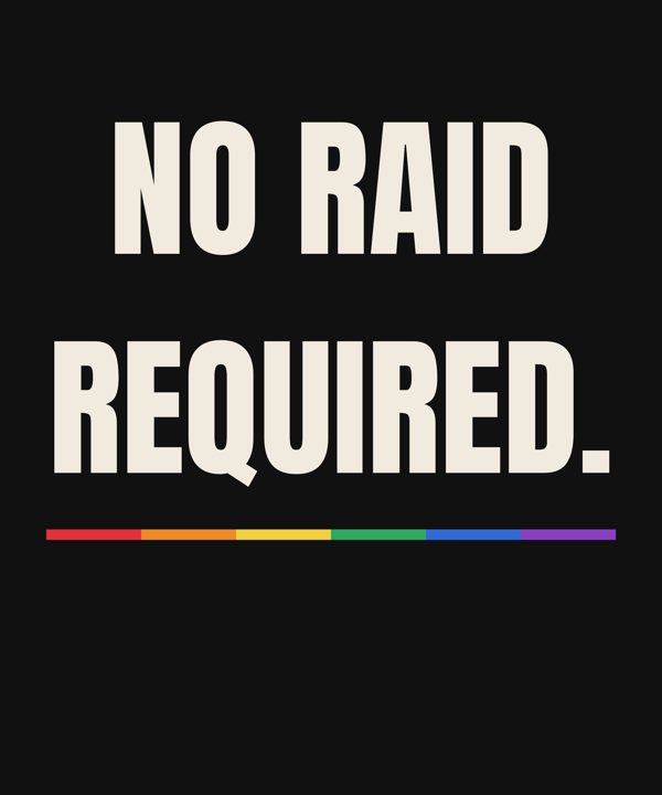 No raid required, front